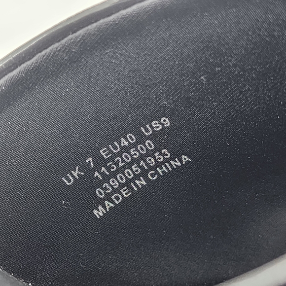 Asos Design Y2K Style Topaz Square Toe Wedge Black Mules Size 7 - Picture 11 of 13